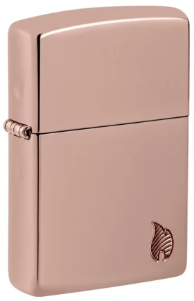 Armor® con finitura lucida in oro rosa e motivo a fiamma