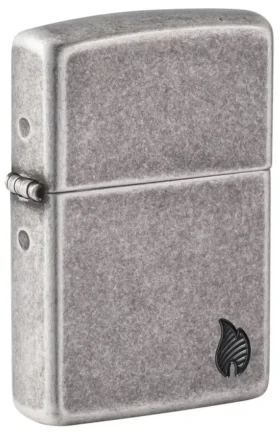 Armor® con motivo della fiamma in argento anticato
