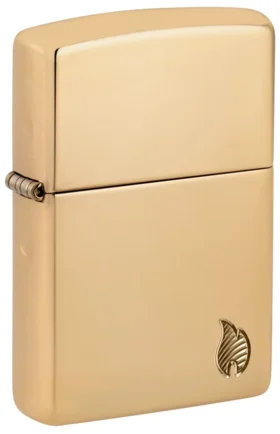 Armor® High Polish Brass con motivo a fiamma