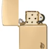 Armor® High Polish Brass con motivo a fiamma