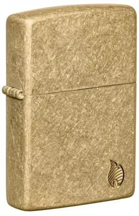 Armor® in ottone anticato con motivo a fiamma