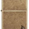Armor® in ottone anticato con motivo a fiamma