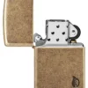Armor® in ottone anticato con motivo a fiamma