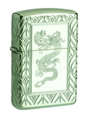 Armor® Verde lucido elegante con drago