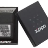 Black Crackle® con logo Zippo argentato Black Crackle® con logo Zippo argentato