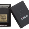 Black Crackle® con logo zippo dorato Black Crackle® con logo zippo dorato
