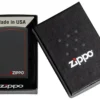Classic Black and Red Zippo