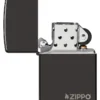 Classic High Polish Black Zippo Logo