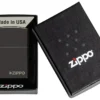 Classic High Polish Black Zippo Logo