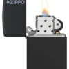 Classic nero opaco con logo zippo