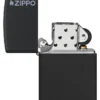 Classic nero opaco con logo zippo