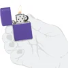 Classic Purple Matte Zippo Logo Classic Purple Matte Zippo Logo