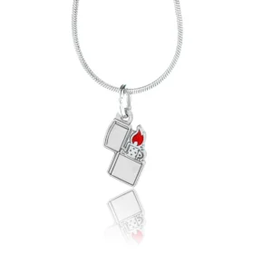 Collana con accendino Zippo