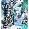 Design astratto con motivo di cannabis Design astratto con motivo di cannabis