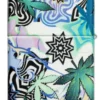Design astratto con motivo di cannabis Design astratto con motivo di cannabis