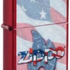Design con bandiera zippo