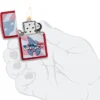 Design con bandiera zippo