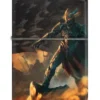 Design con cavaliere e drago Design con cavaliere e drago