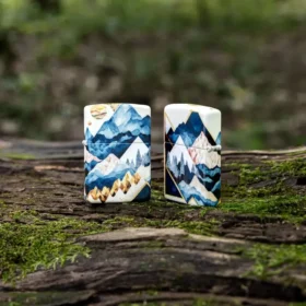 Design con collage di montagne