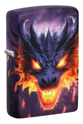 Design con drago incandescente