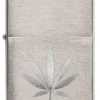 Design con foglia di marijuana cromata Design con foglia di marijuana cromata