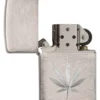 Design con foglia di marijuana cromata Design con foglia di marijuana cromata