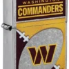 Design con logo cromato dei Washington Commanders della NFL Design con logo cromato dei Washington Commanders della NFL