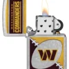 Design con logo cromato dei Washington Commanders della NFL Design con logo cromato dei Washington Commanders della NFL