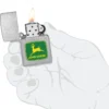 Design con logo John Deere verde muschio Design con logo John Deere verde muschio