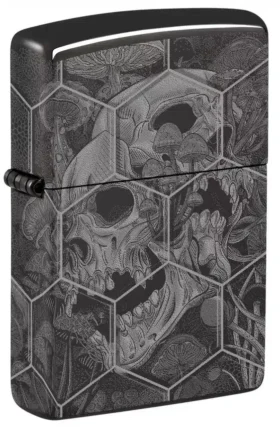 Design con teschi e funghi