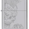Design con teschio e cresta mohicana Design con teschio e cresta mohicana