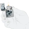 Design con teschio e fiamma Design con teschio e fiamma