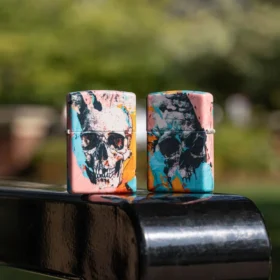 Design con teschio graffitato