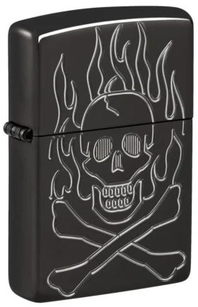 Design con teschio in fiamme