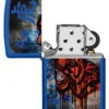 Design con tigre colorata in blu reale