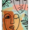 Design con volti astratti