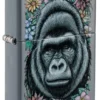 Design floreale con gorilla Design floreale con gorilla