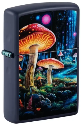 Design “Funghi sotto la luce nera”