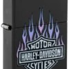 Design Harley-Davidson® con fiamme viola Design Harley-Davidson® con fiamme viola