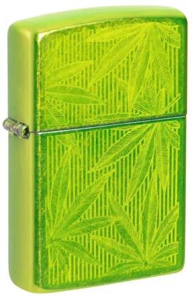 Design “Iced” con motivo a foglia di cannabis
