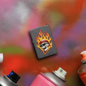 Design Rietveld® con teschio in fiamme