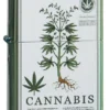 Design verde lucido con motivo a cannabis Design verde lucido con motivo a cannabis