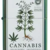 Design verde lucido con motivo a cannabis Design verde lucido con motivo a cannabis