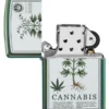 Design verde lucido con motivo a cannabis Design verde lucido con motivo a cannabis