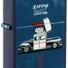 Design Vintage Zippo con auto Design Vintage Zippo con auto