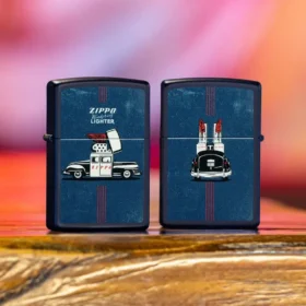 Design Vintage Zippo con auto