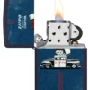 Design Vintage Zippo con auto Design Vintage Zippo con auto