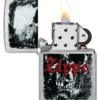 Design Zippo con teschio Design Zippo con teschio