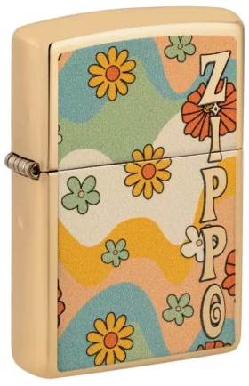 Design zippo “Flower Power”
