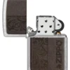 Emblema in pelle marrone – Design zippo Emblema in pelle marrone – Design zippo
